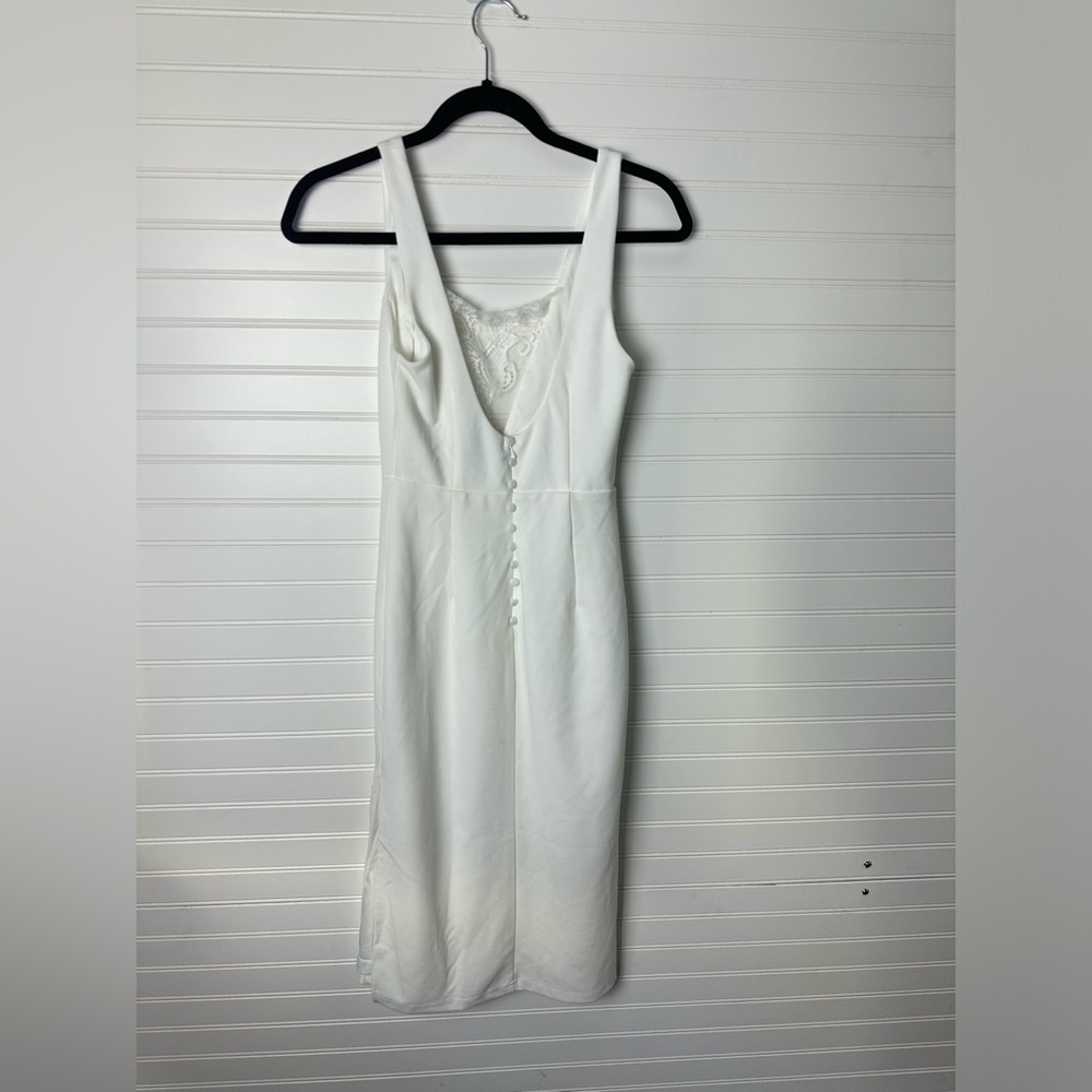 Lulus Stylish Selection White Lace Sleeveless Backless Midi Dress - Picture 8 of 9